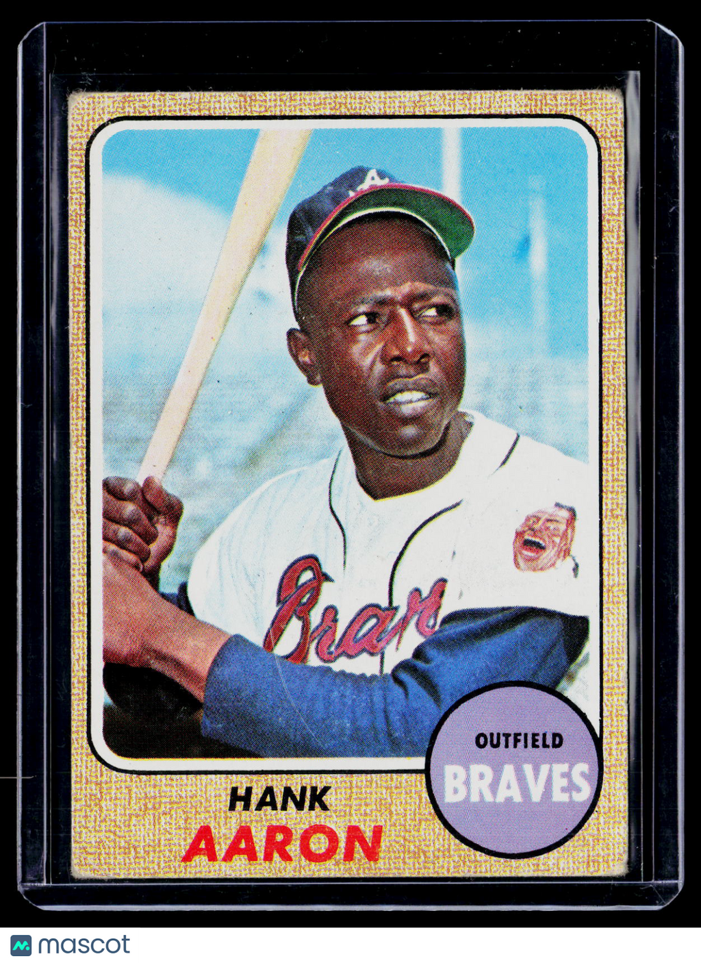 1968 Topps Hank Aaron 110 Poor Condition