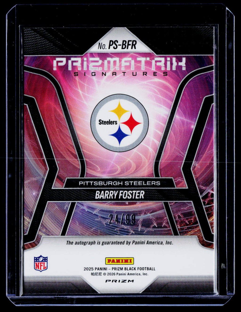 2025 Prizm Black Barry Foster Red Prizmatrix Auto 24/99