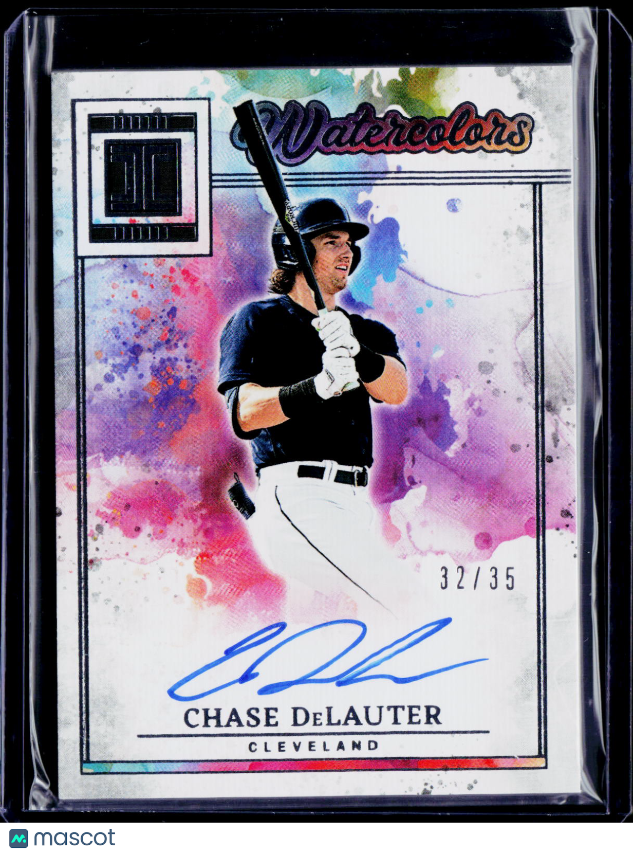 2025 Impeccable Baseball Chase DeLauter Watercolors Auto /35