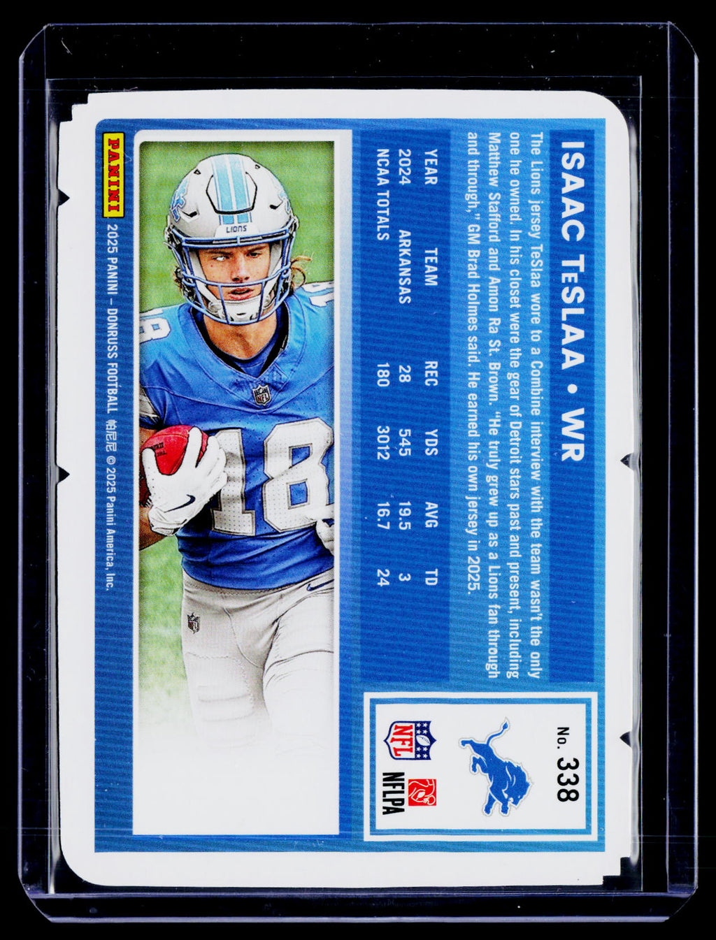 2025 Donruss Isaac TeSlaa Rookie Silver Press Proof Die Cut 10/99 RC