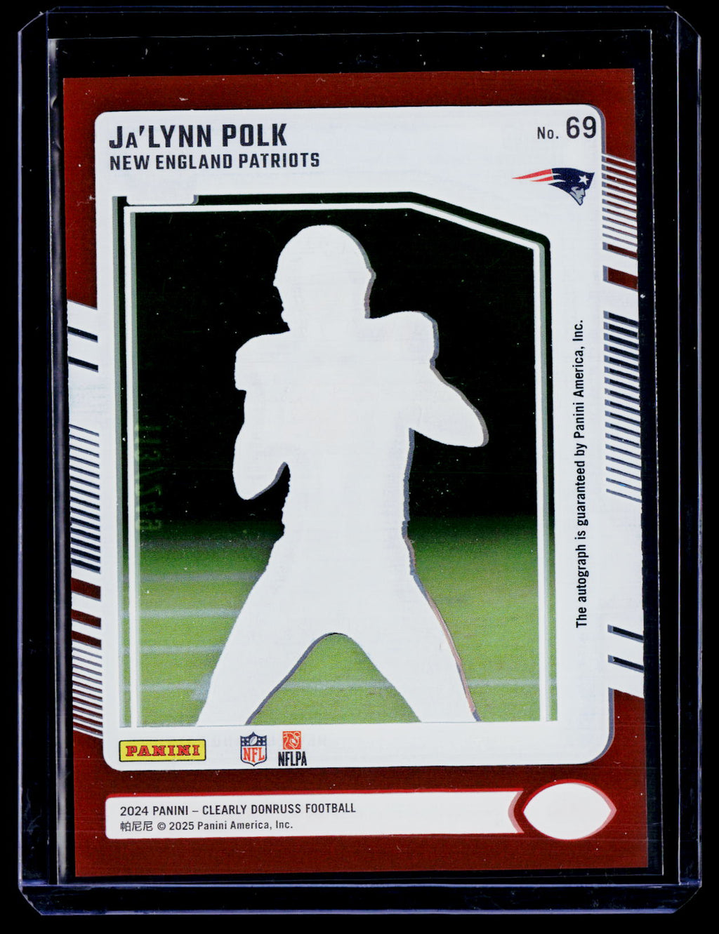 2024 Clearly Donruss Ja'Lynn Polk Rookie Orange Auto 113/249 RC
