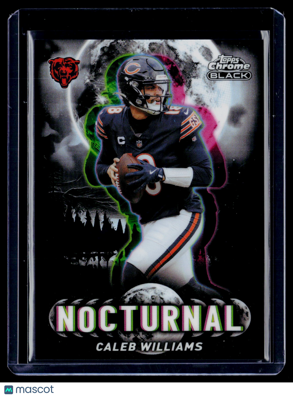 2025 Topps Chrome Black Caleb Williams Nocturnal Case Hit