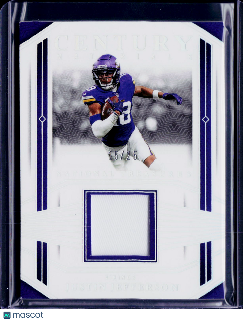2023 National Treasures Justin Jefferson Ventury Materials /25