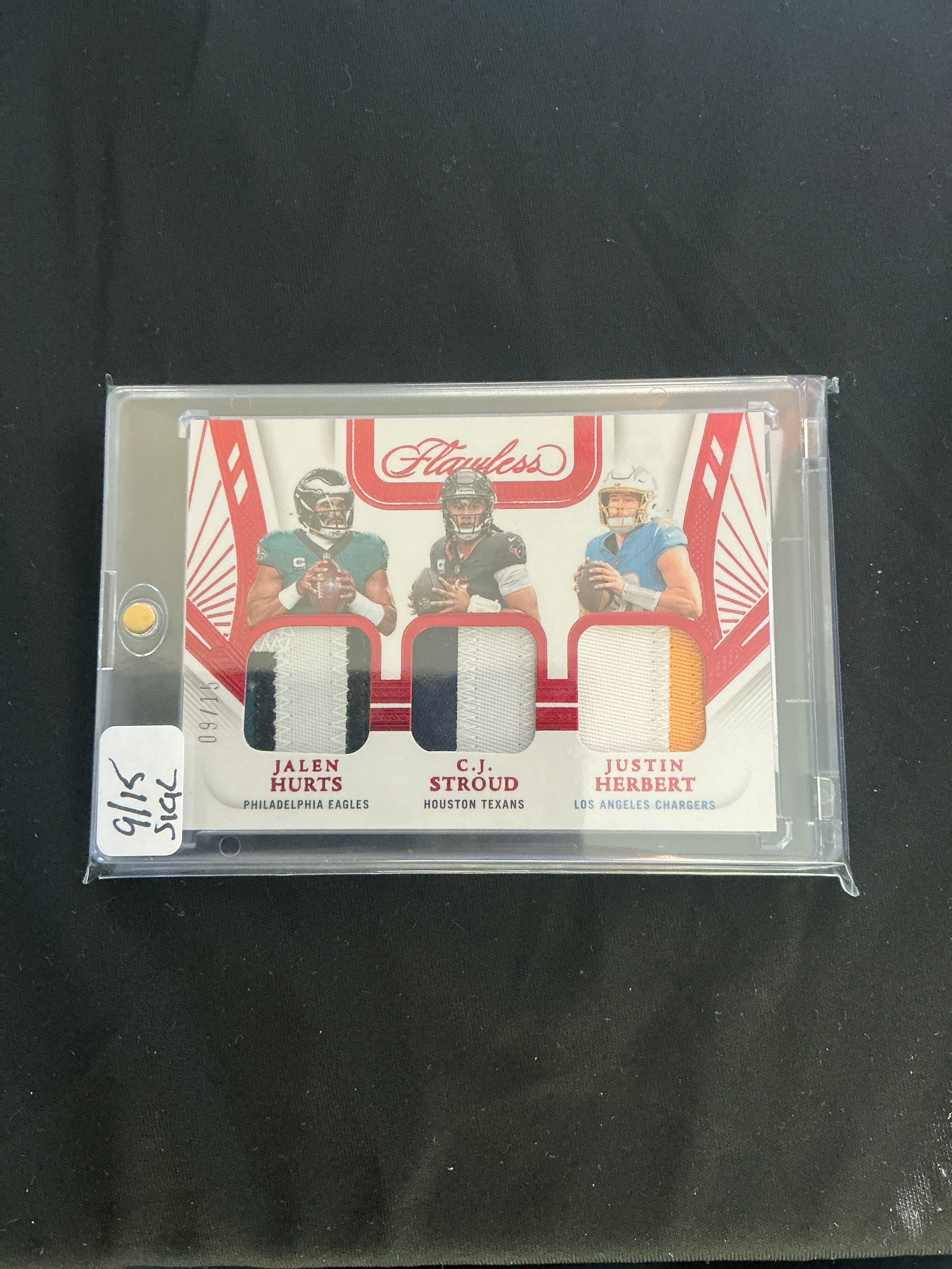 2024 Flawless Jalen Hurts, Cj Stroud, Justin Herbert Triple Patch 09/15