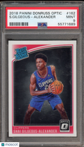 2018 Donruss Optic Shai Gilgeous-Alexander Rookie PSA 9 RC