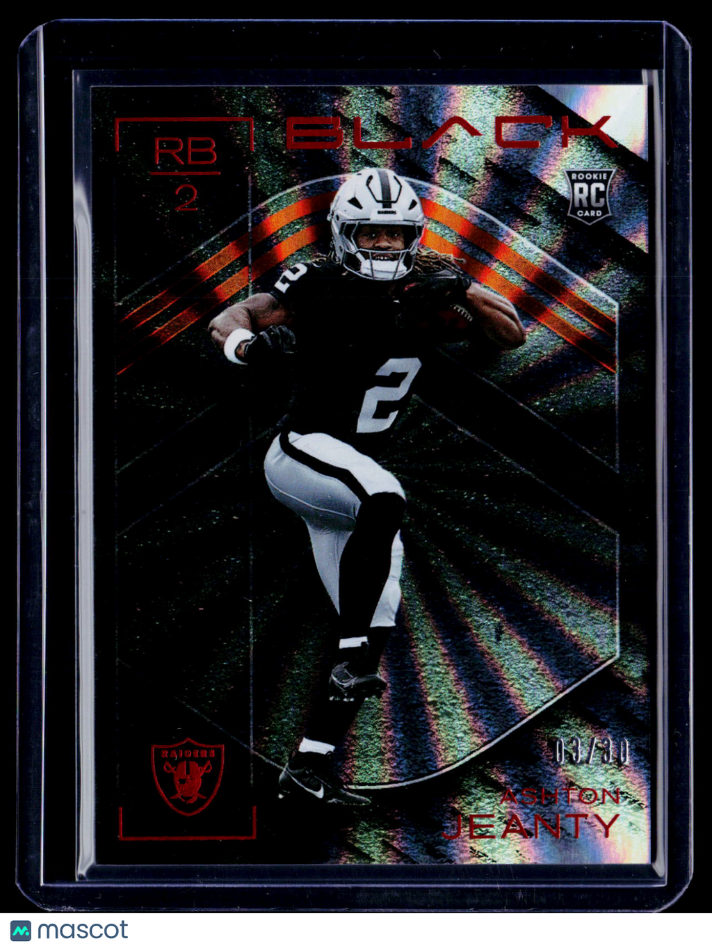 2025 Black Ashton Jeanty Rookie Citrine 3/30 RC