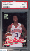 1996 Ultra Allen Iverson Rookie PSA 9 RC