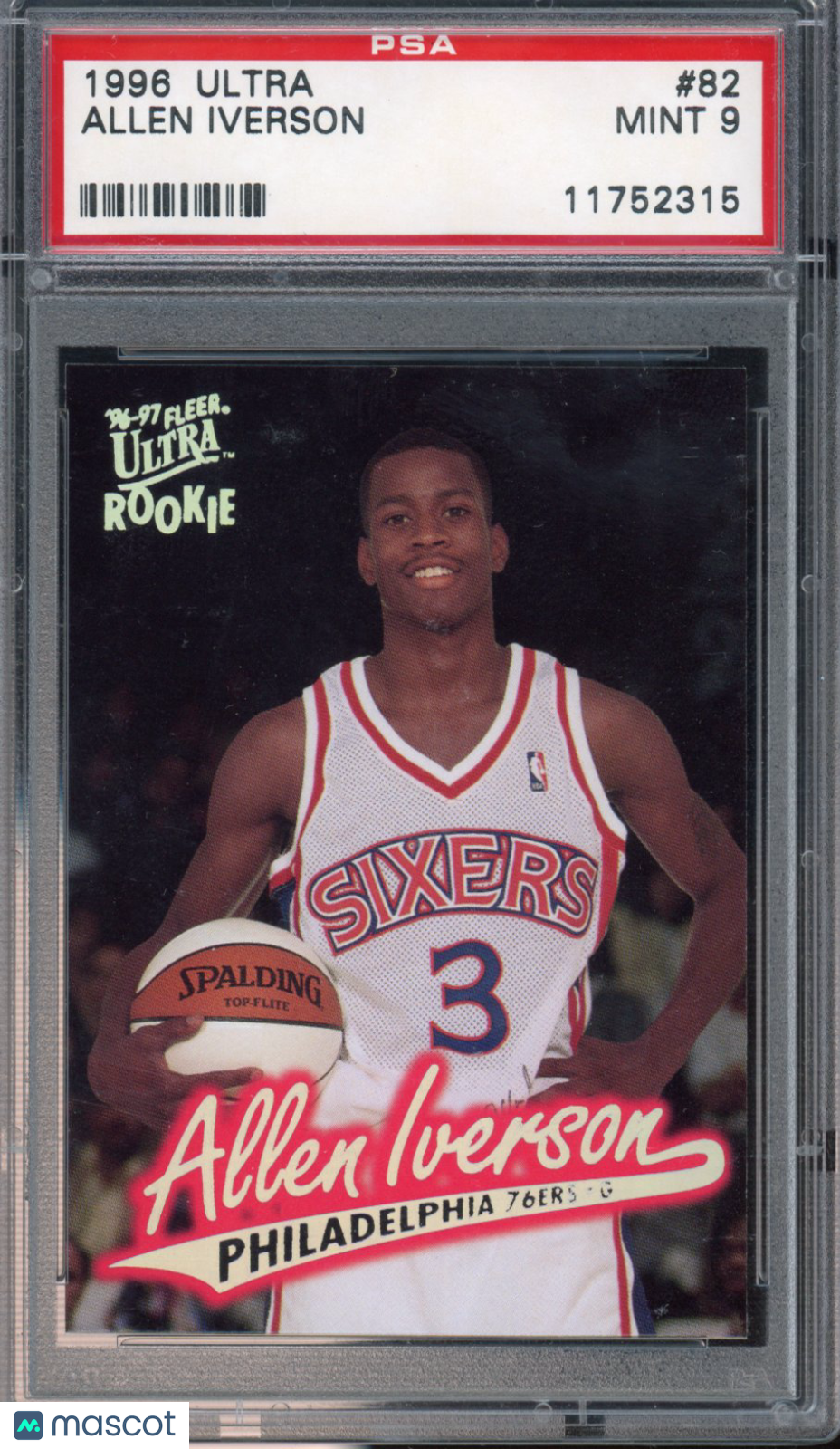 1996 Ultra Allen Iverson Rookie PSA 9 RC