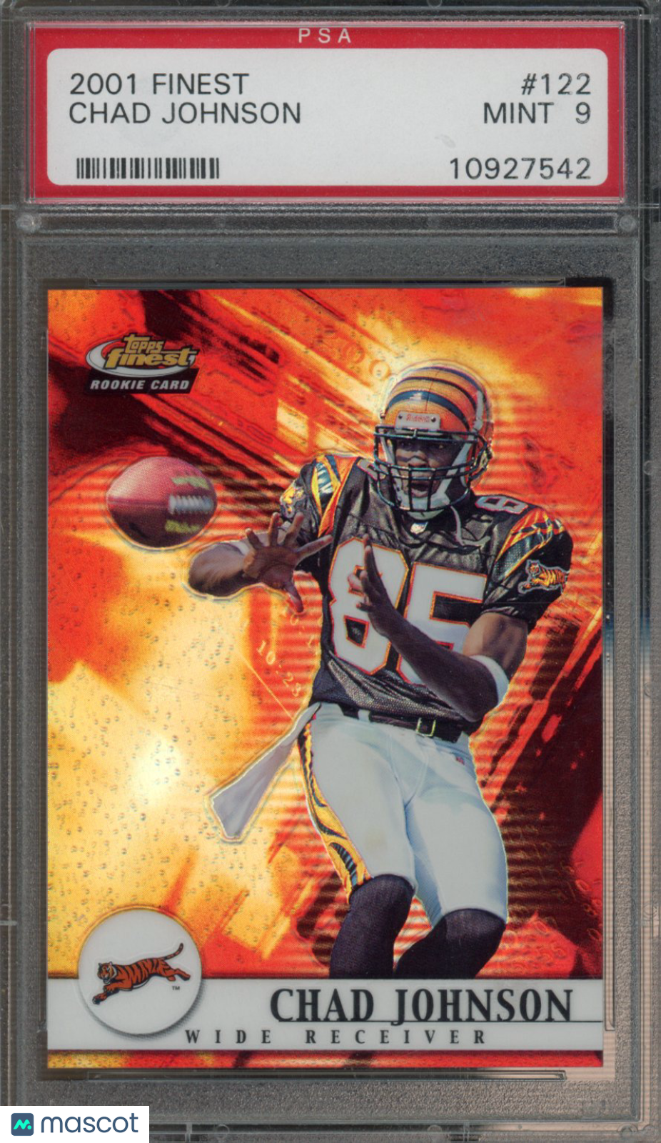 2001 Finest Chad Johnson #122 PSA 9
