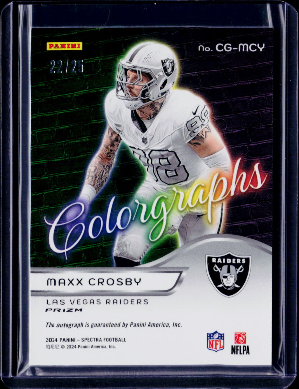 2024 Spectra Maxx Crosby Colorgraphs Auto /25