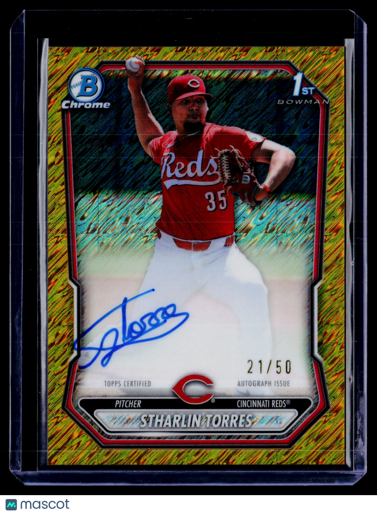 2026 Bowman Chrome Stharlin Torres Gold Shimmer Auto 21/50