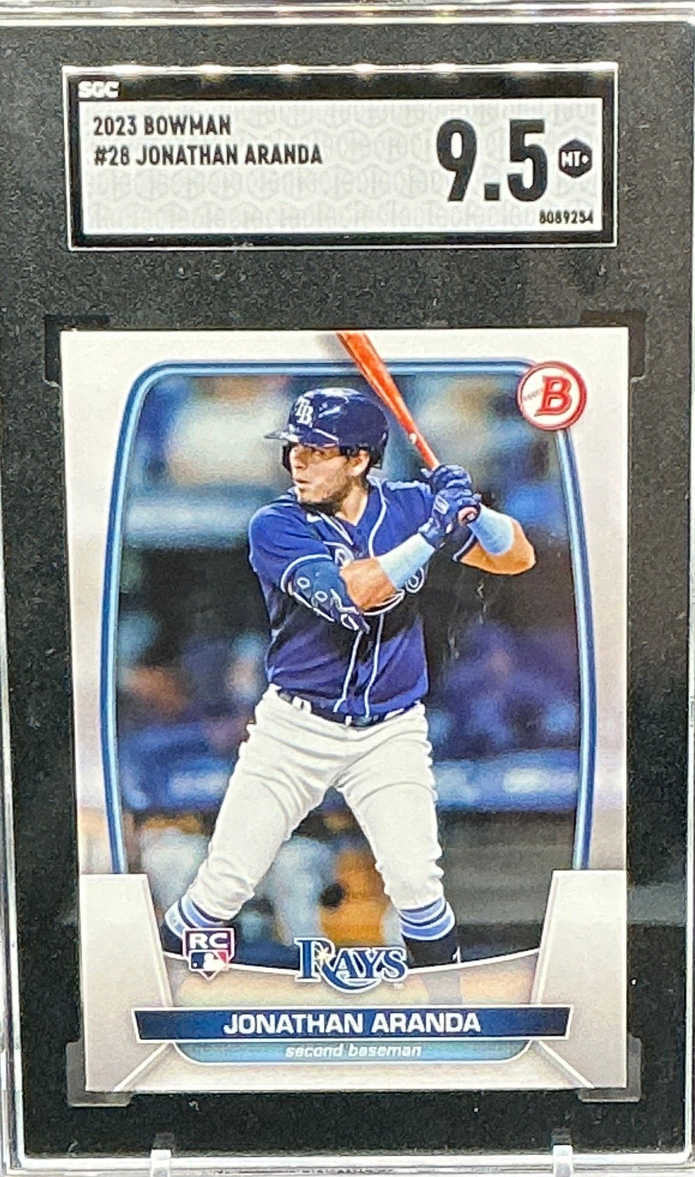 2023 Topps Bowman Jonathan Aranda RC SGC 9.5