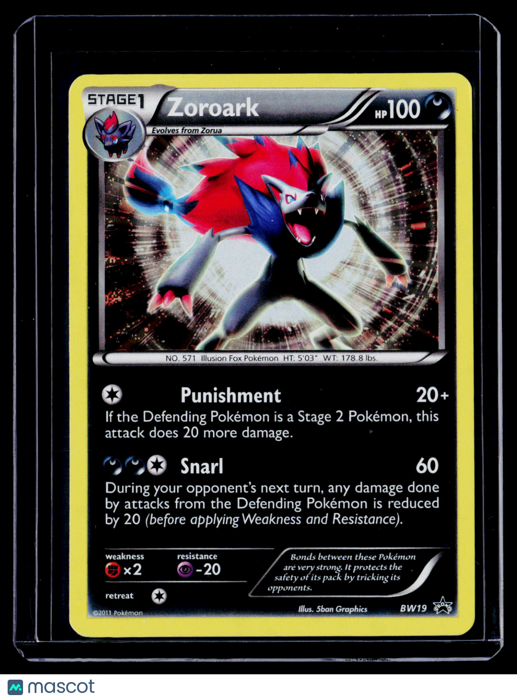 Pokemon Zoroark BW19 Promo