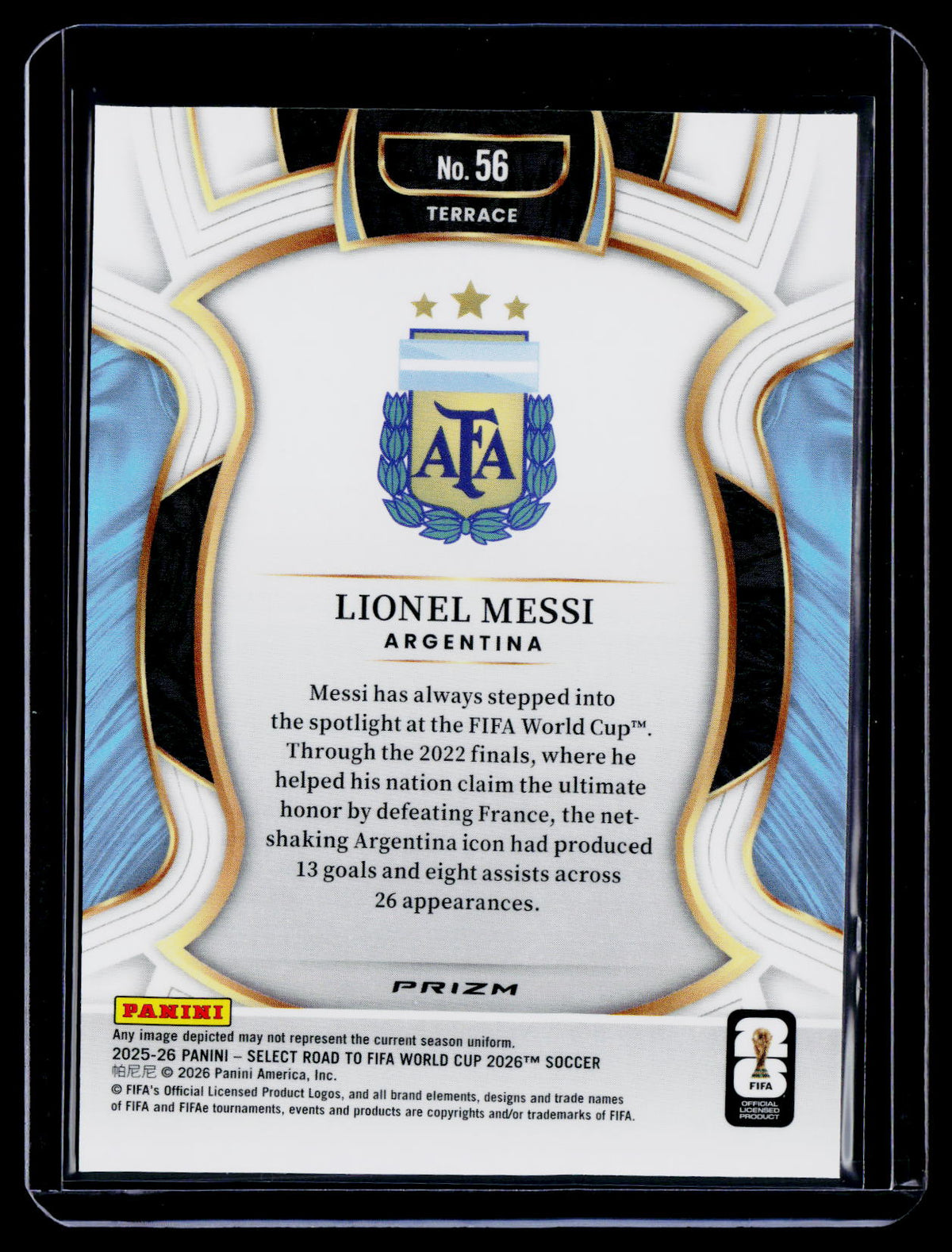 2025 Select Road To FIFA World Cup Lionel Messi Pink Ice