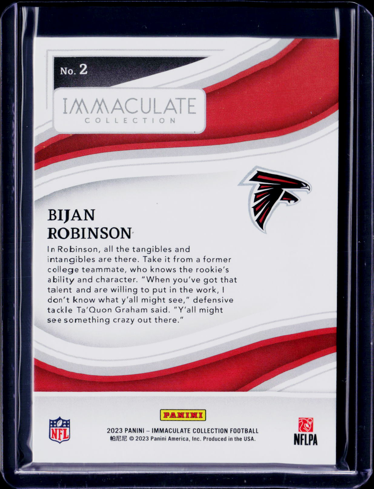 2023 Immaculate Bijan Robinson Green /23