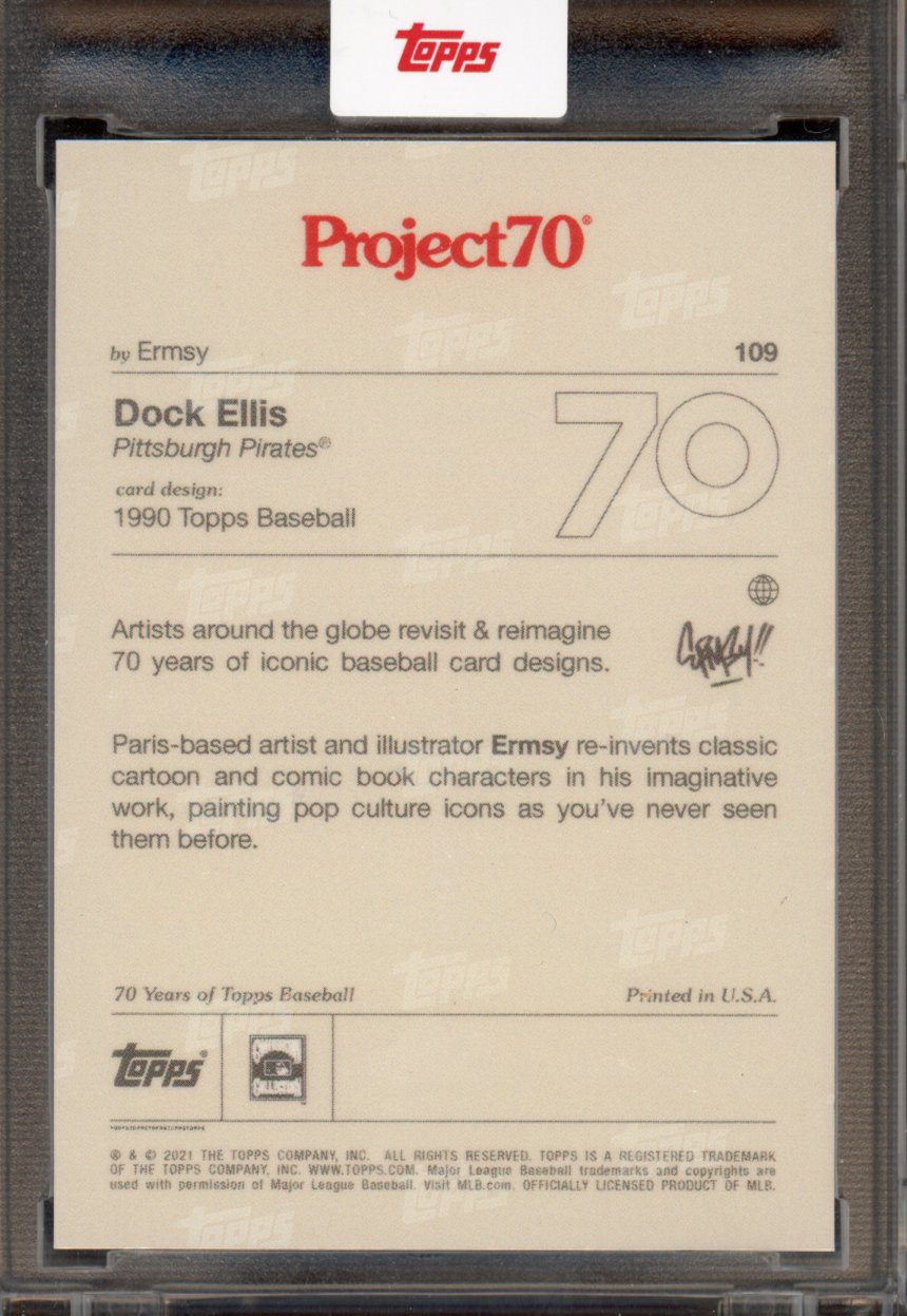 2021 Topps Project 70 Dock Ellis Ermsy 109