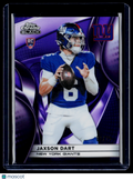 2025 Topps Chrome Black Jaxson Dart Rookie Purple Refractor 62/75 RC
