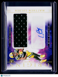 2025 Origins Matthew Golden Rookie Patch Auto RPA RC