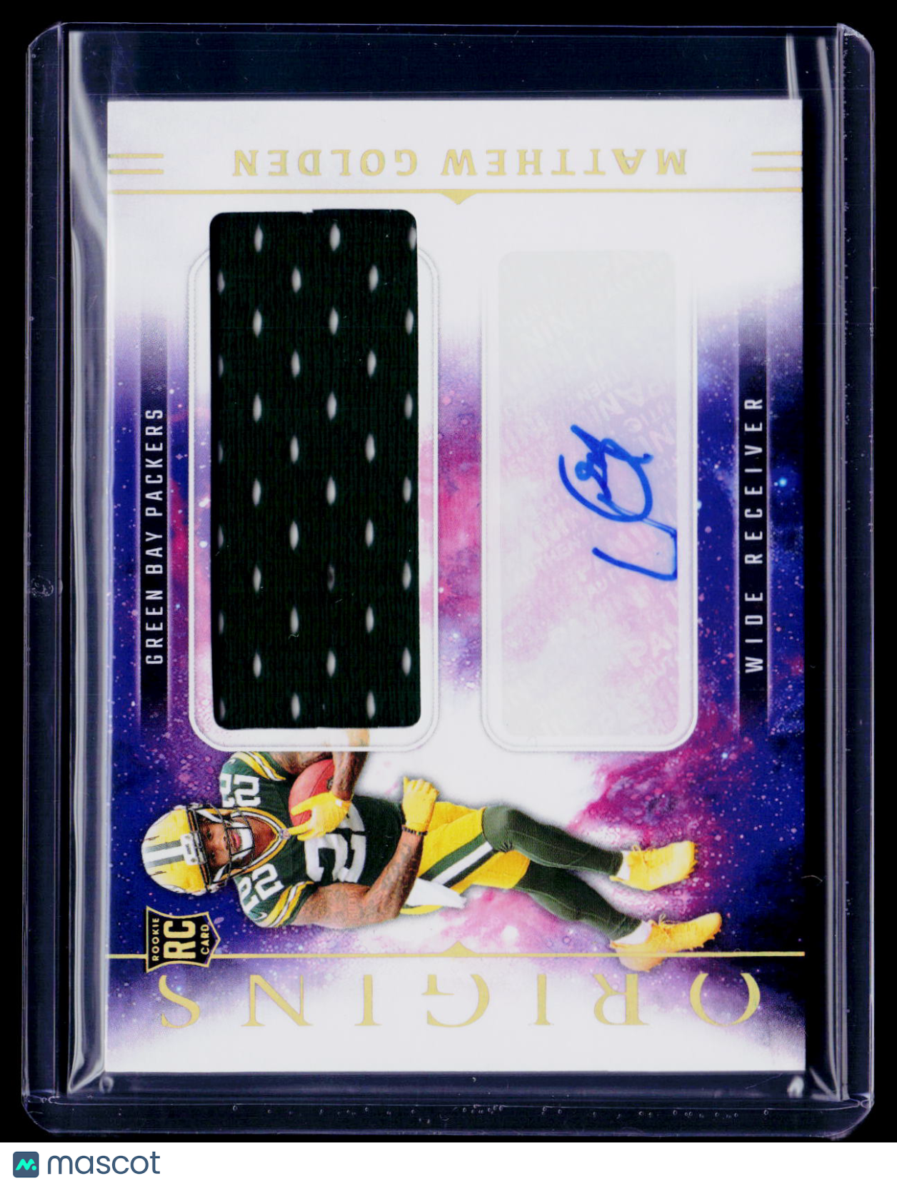2025 Origins Matthew Golden Rookie Patch Auto RPA RC
