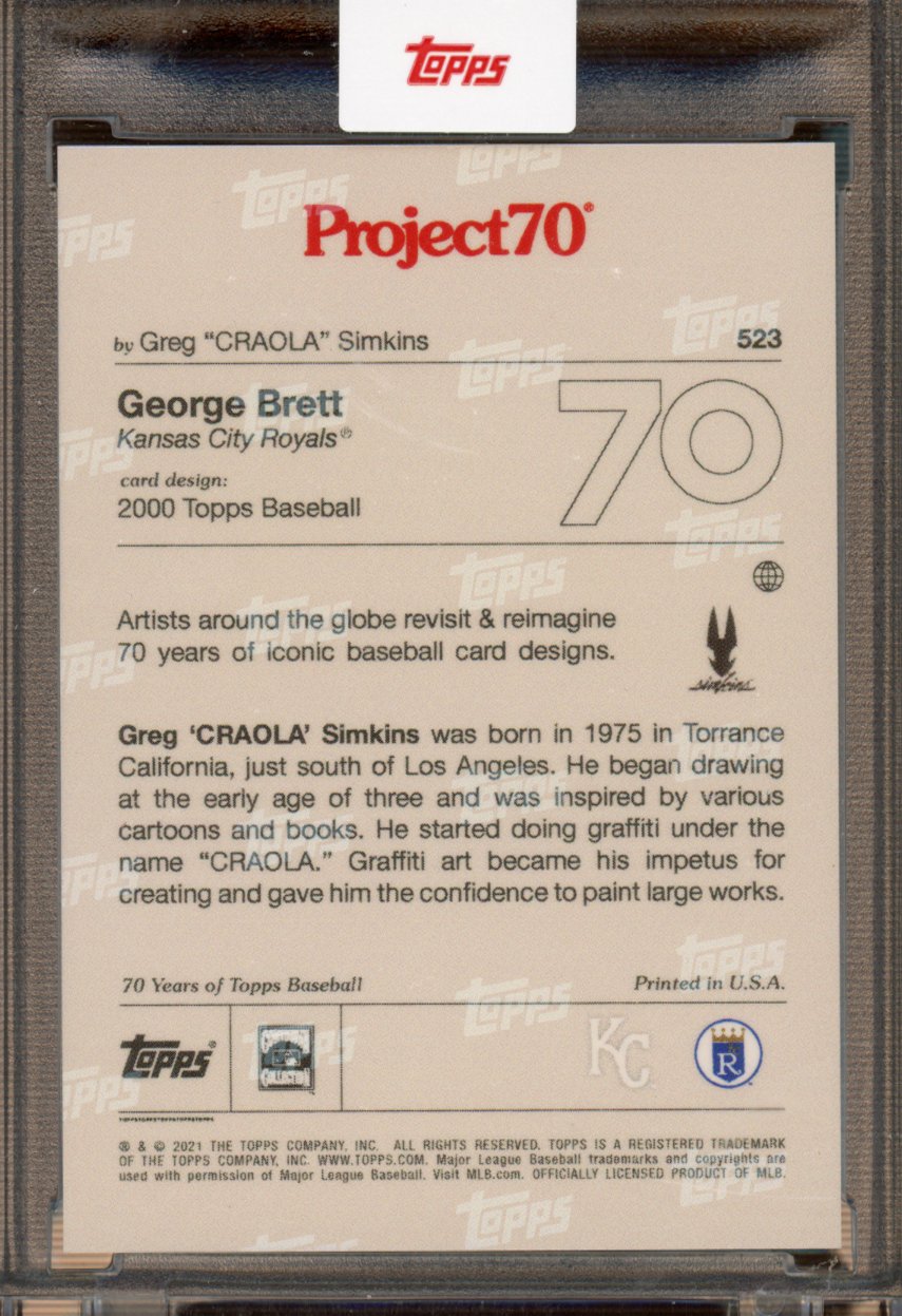 2021 Topps Project 70 George Brett Greg Simkins 523