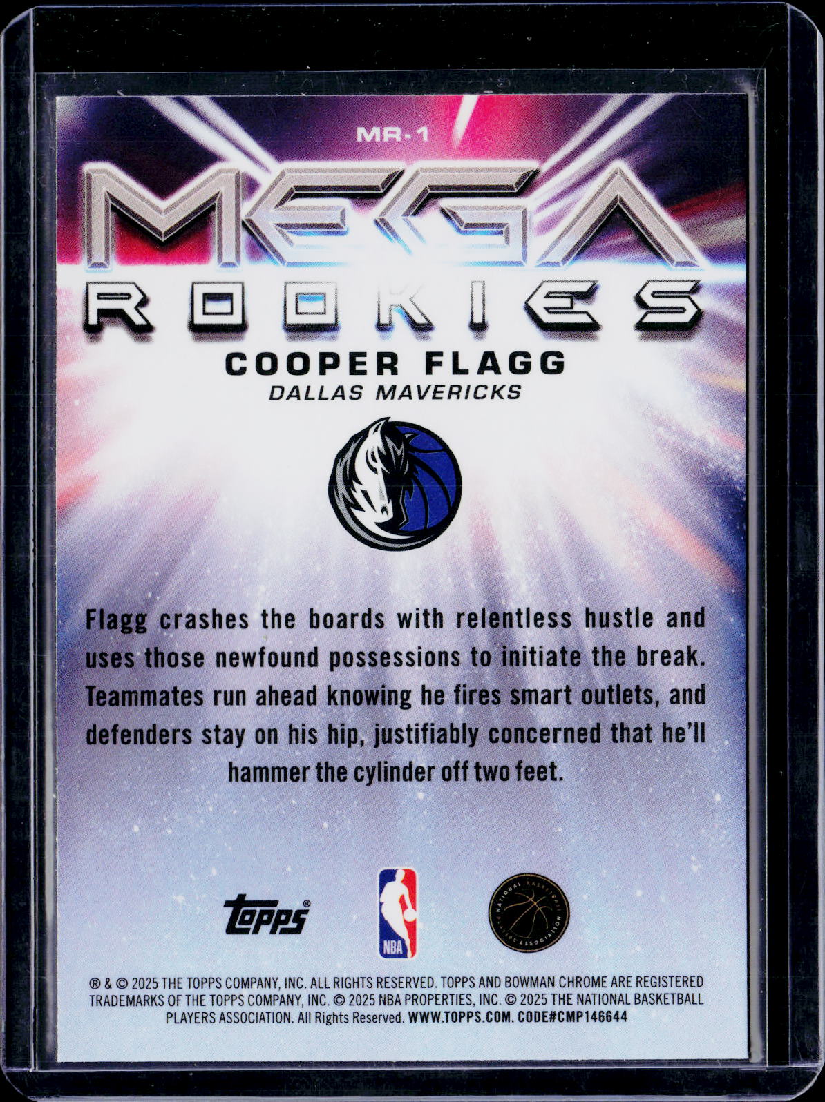 2025-26 Bowman Basketball Cooper Flagg Mega Rookies Mojo