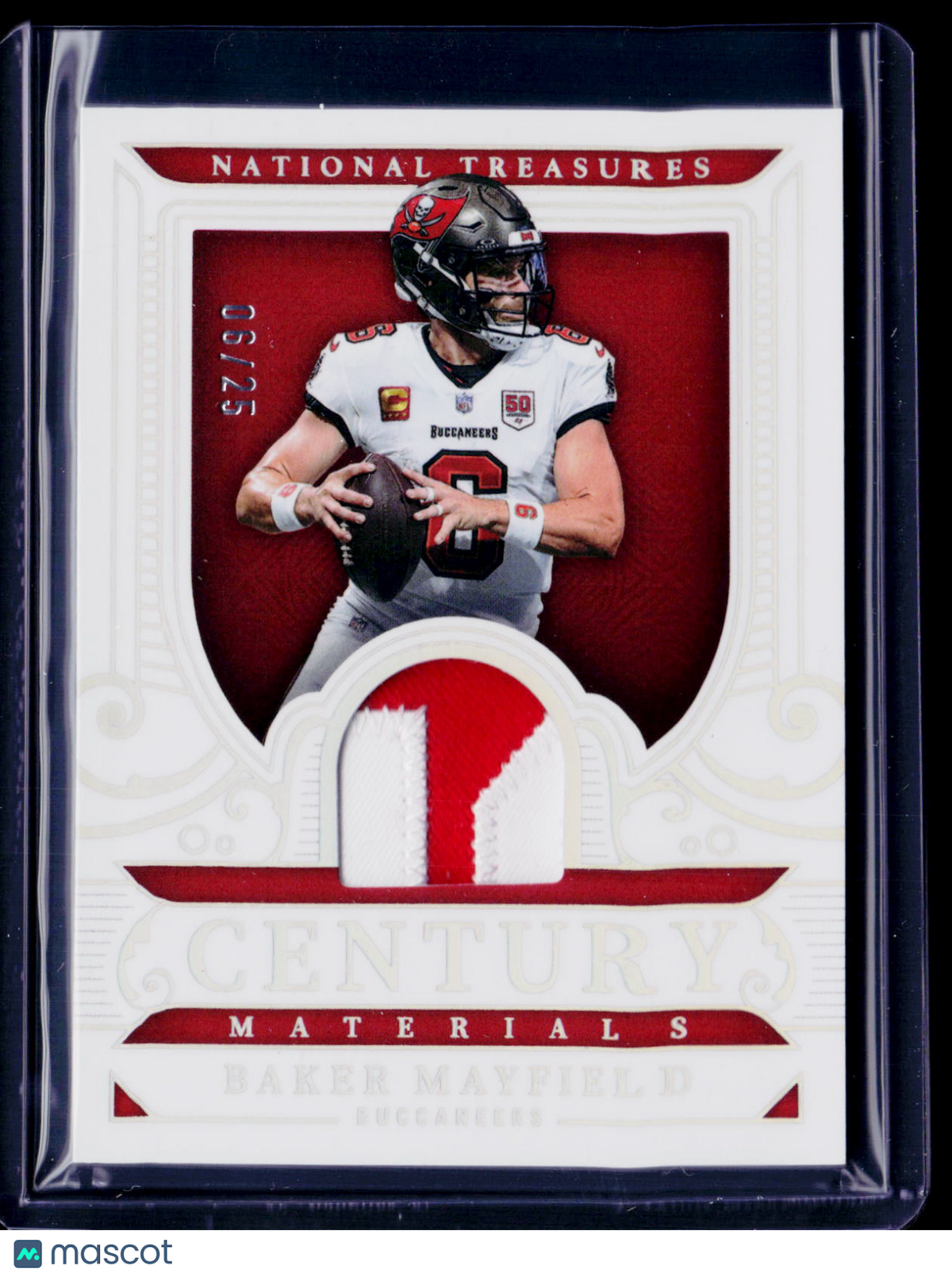 2025 National Treasures Baker Mayfield Century Materials Patch 6/25