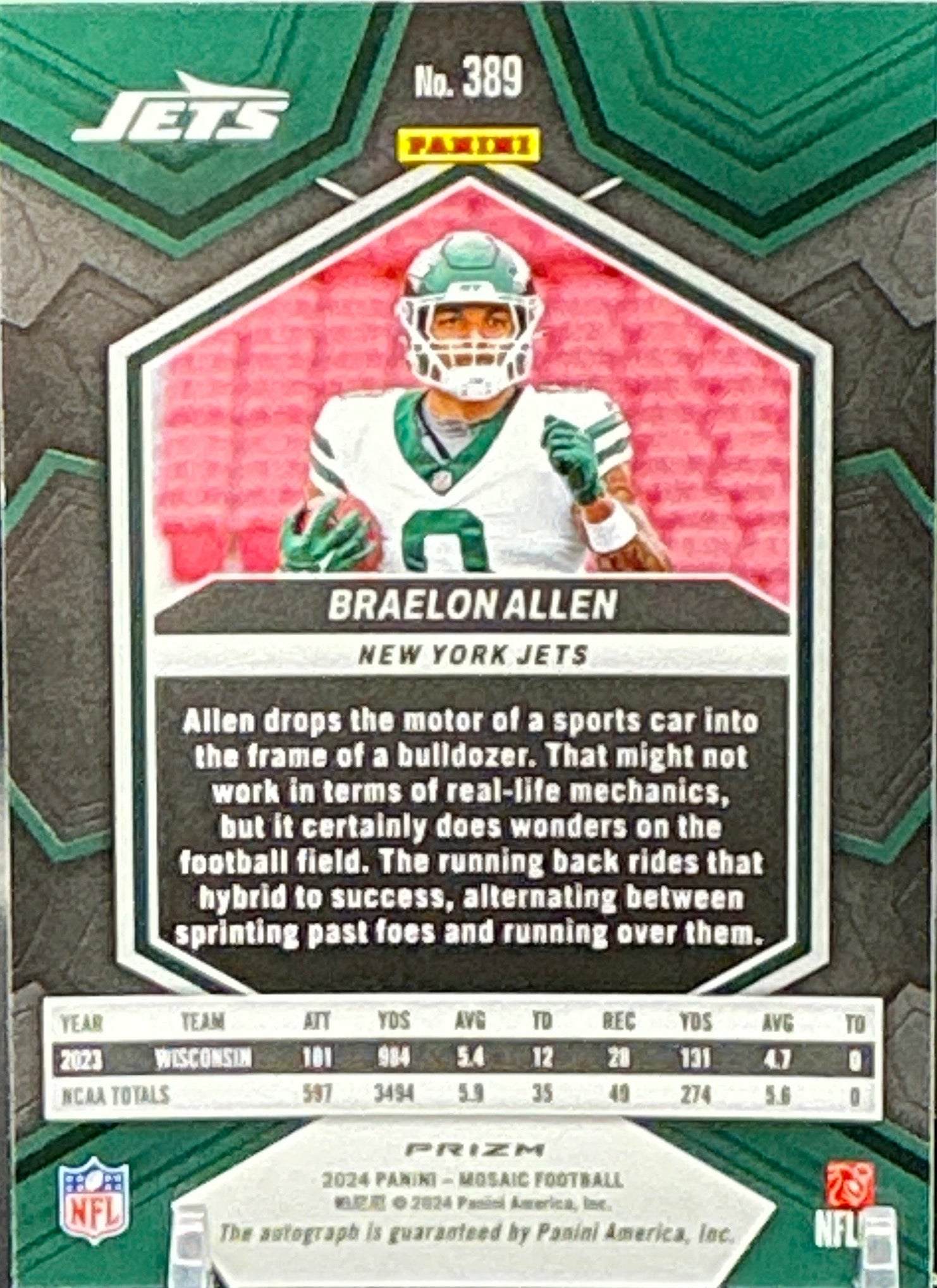 2024 Mosaic Braelon Allen RC Prizm Auto
