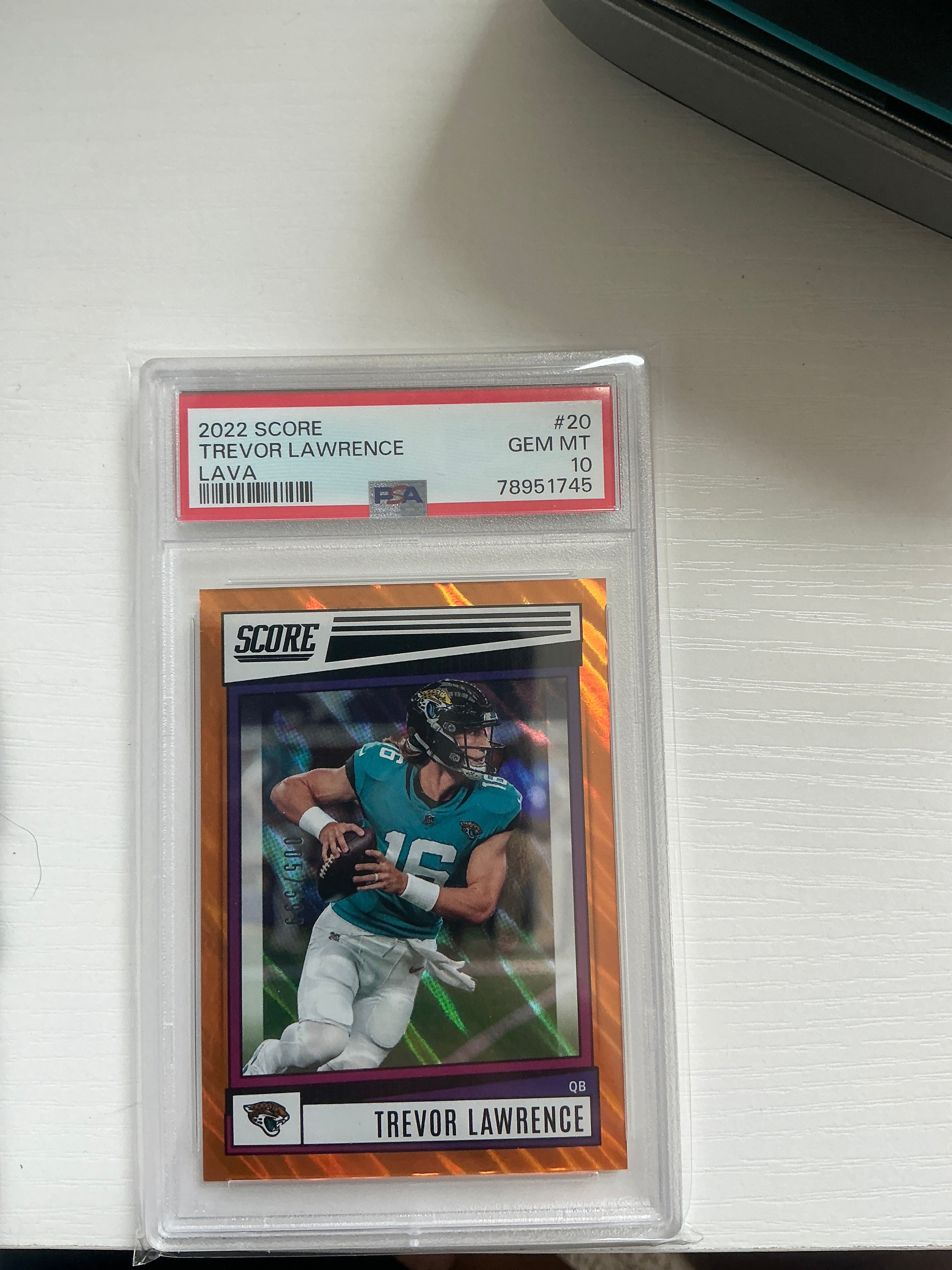 2022 Score Trevor Lawrence Lava 005/305