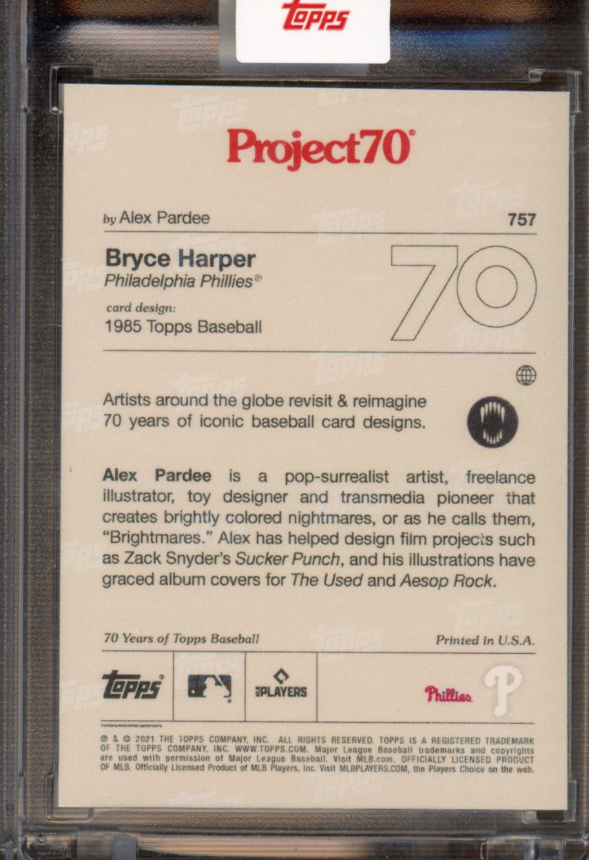 2021 Topps Project 70 Bryce Harper Alex Pardee 757