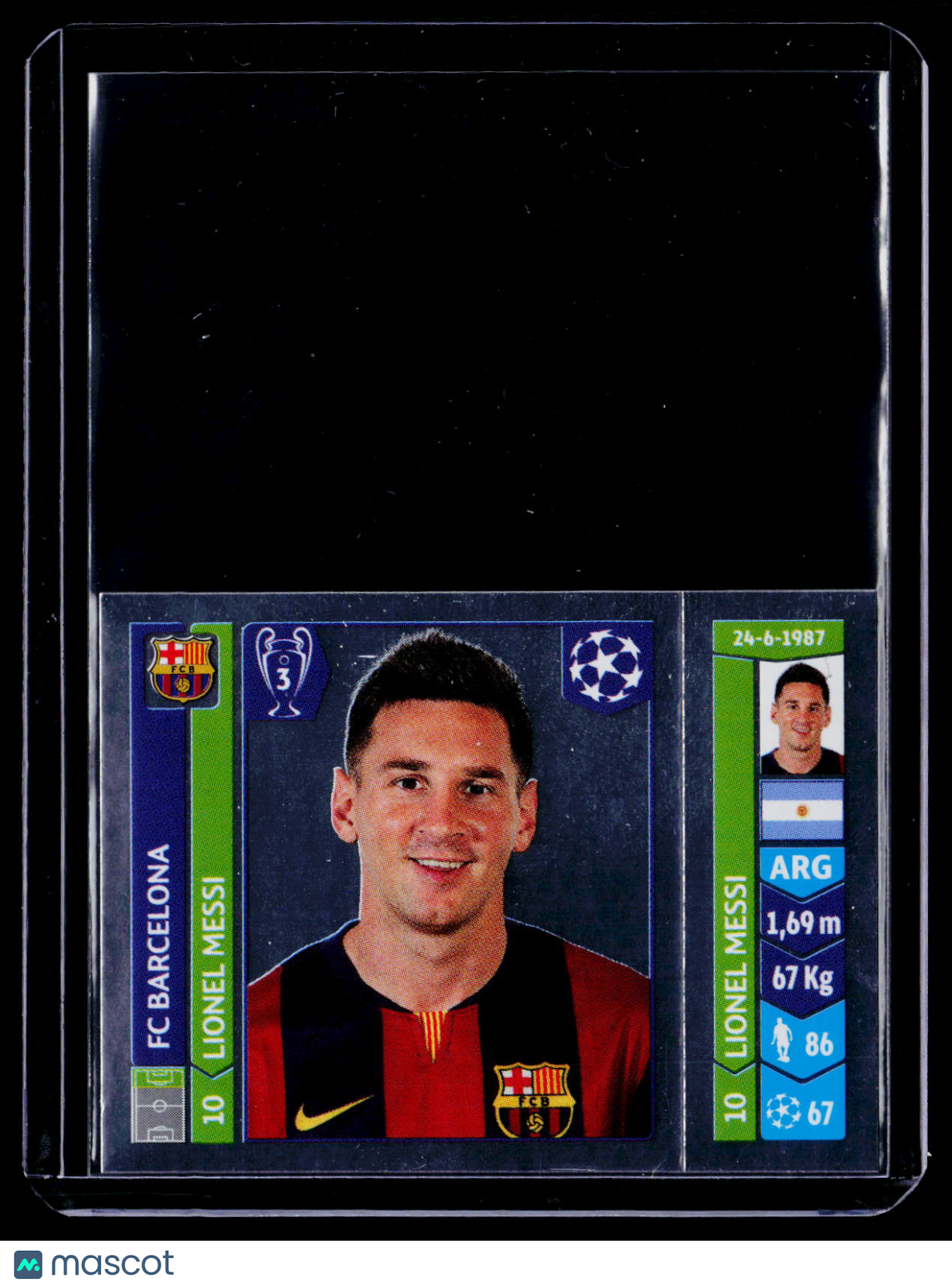 2014-15 Panini UEFA Champions Leeaague Sticker Lionel Messi