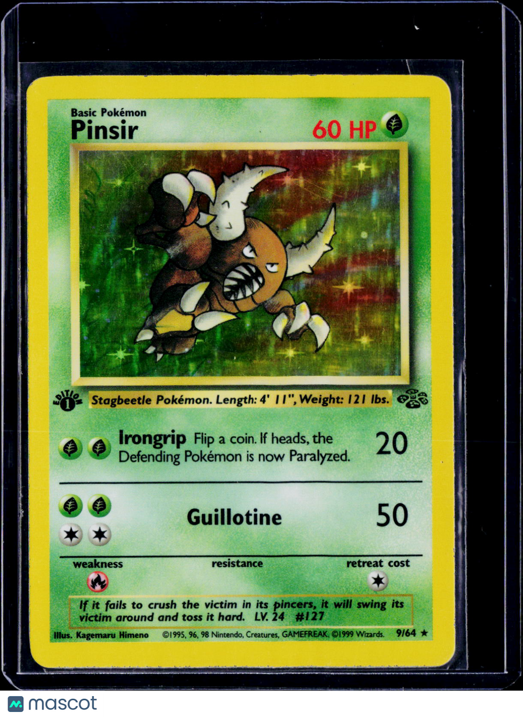 Pinsir 1st Edition Holo 9/64