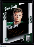 2021 Donruss Elite Zach Wilson Pen Pals Gold Ink