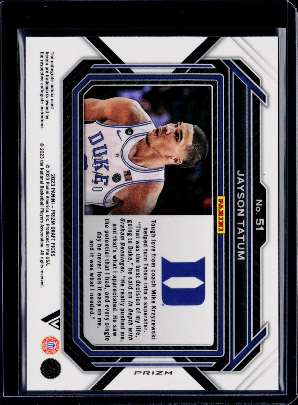 2023 Prixm Draft Picks Jayson Tatum Gold Variation Prizm  /10