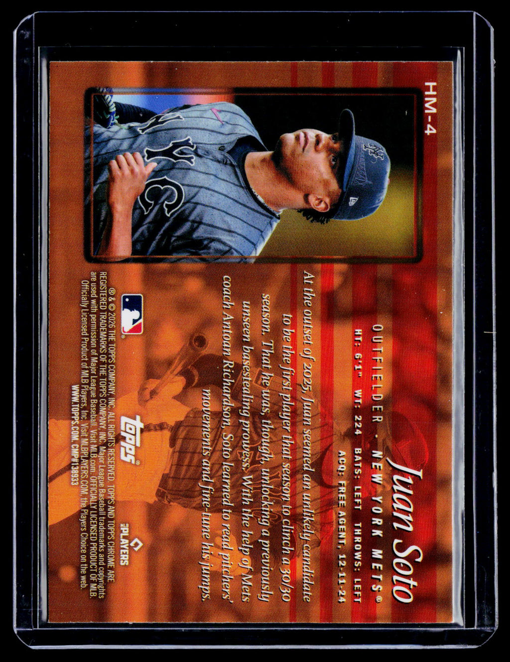 2026 Topps Chrome Juan Soto Hobby Masters SP