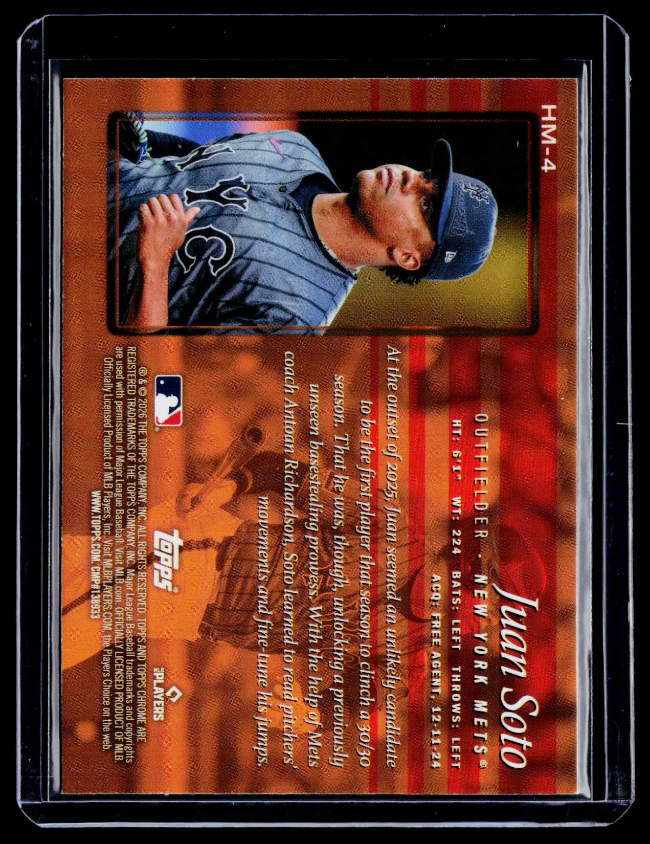 2026 Topps Chrome Juan Soto Hobby Masters SP