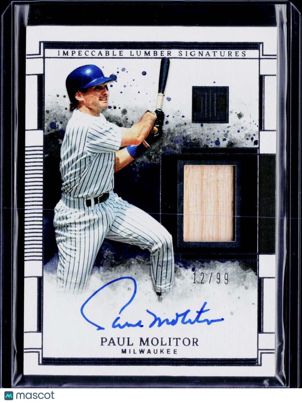 2025 Impeccable Baseball Paul Molitor Impeccable Lumber Signatures /99