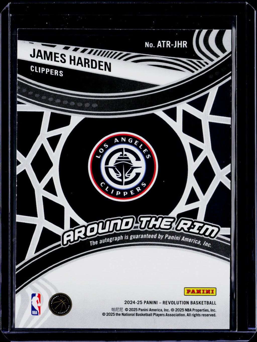 2024-25 Panini Revolution James Harden Around The Rim Auto