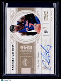 2011 National Treasures Carmelo Anthony Auto 9/10