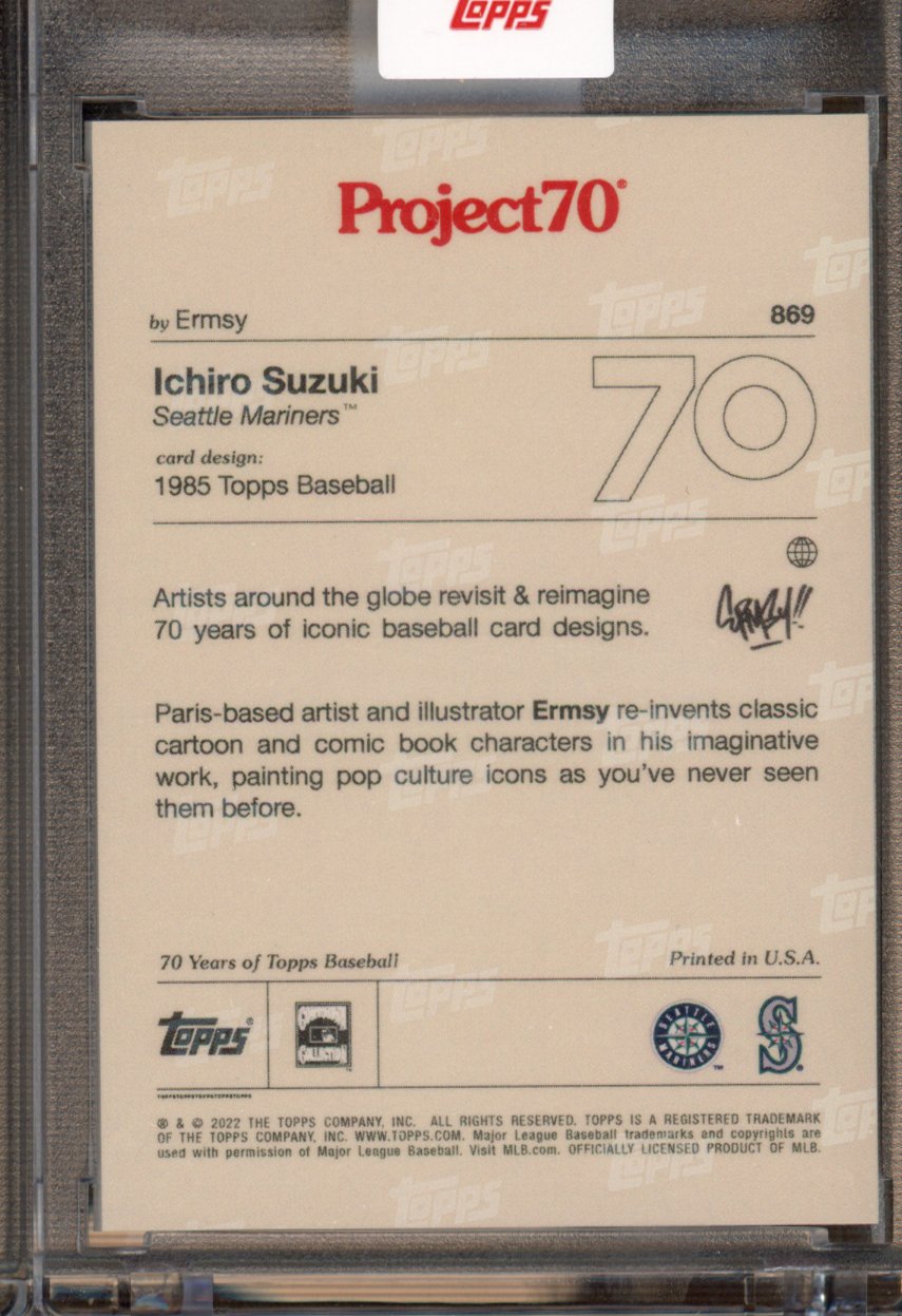 2021 Topps Project 70 Ichiro Suzuki Ermsy 869