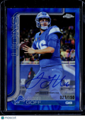 2025 Topps Chrome Jared Goff Blue Lava Auto 027/150