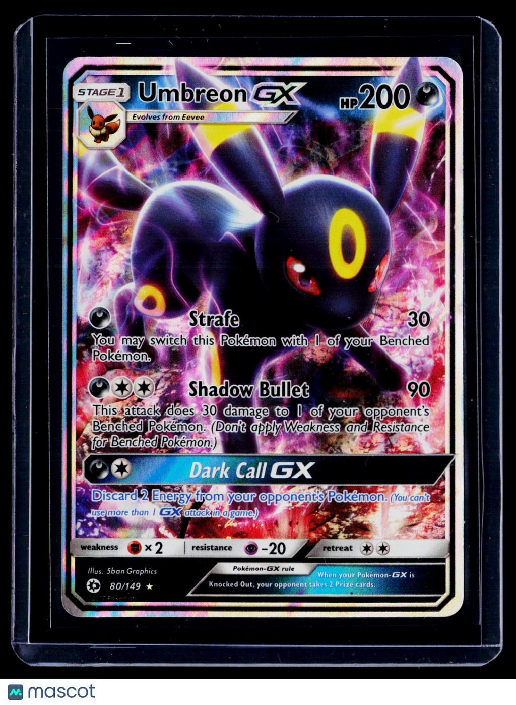 Pokemon Umbreon Gx 80 149
