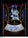 2025 Select Justin Jefferson Red Prizm Auto 13/75