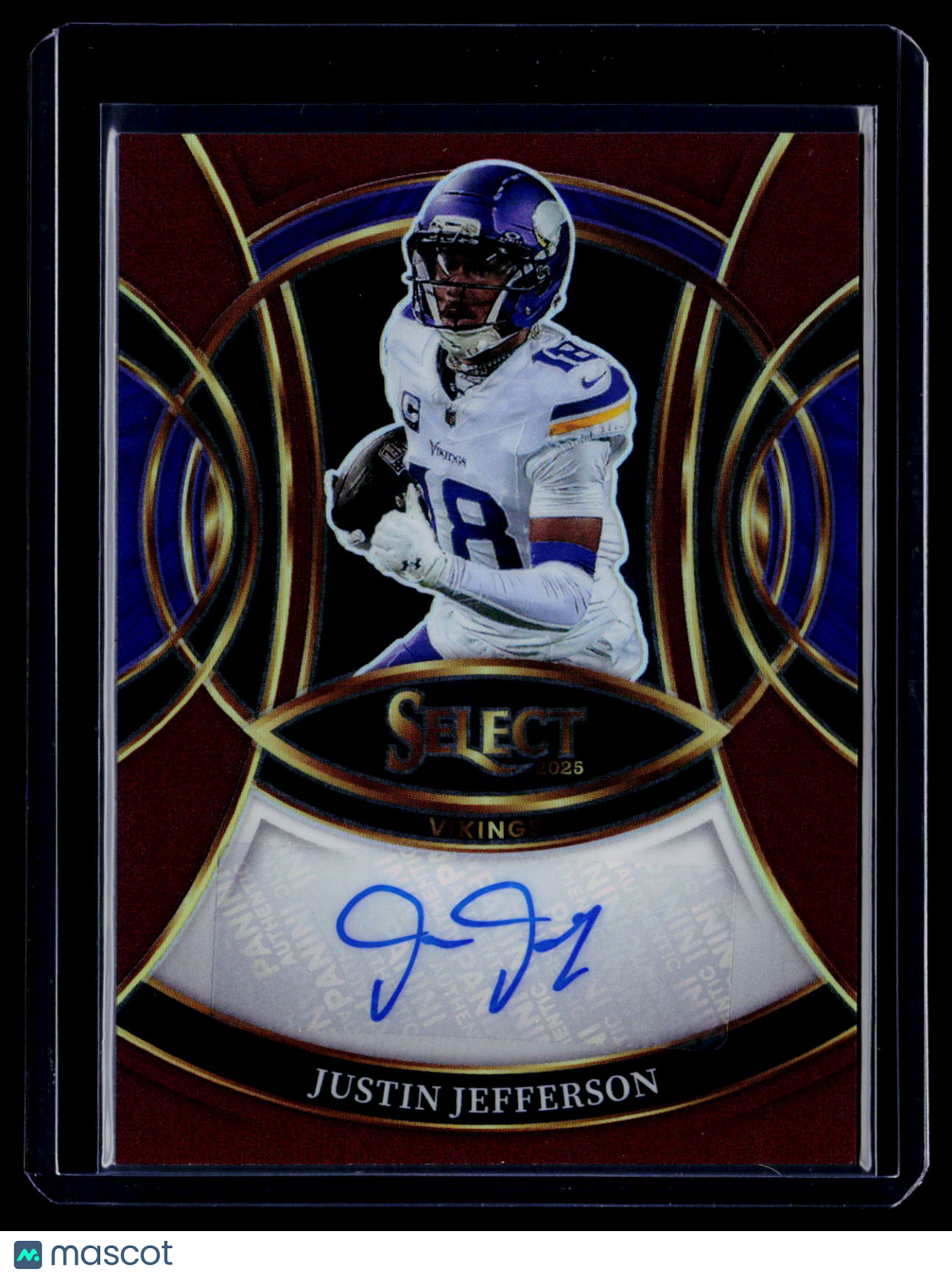 2025 Select Justin Jefferson Red Prizm Auto 13/75
