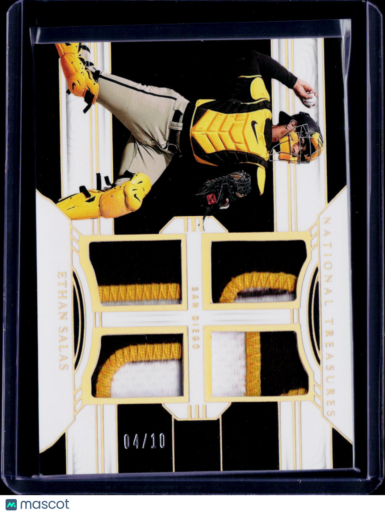 2024 National Treasures Ethan Salas Gold Quad Patch 04/10