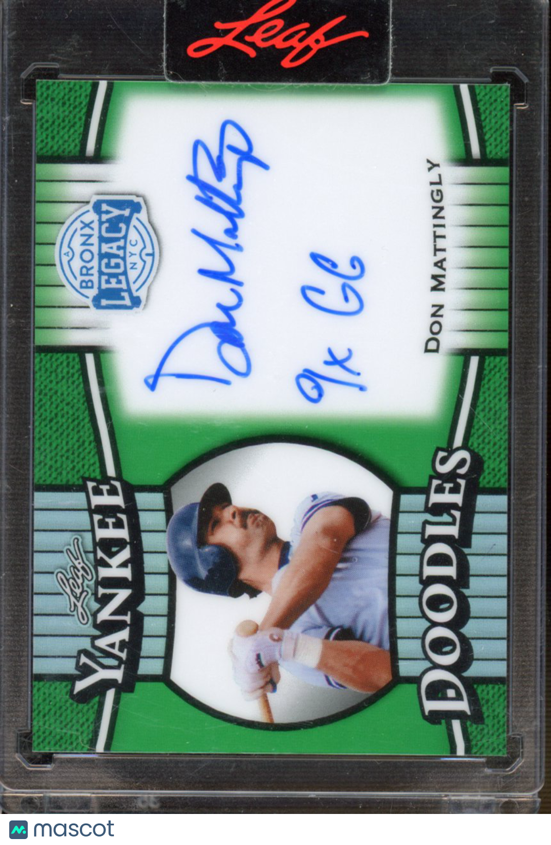 2025 Leaf Bronx Legacy Don Mattingly Doodles Auto 1/2