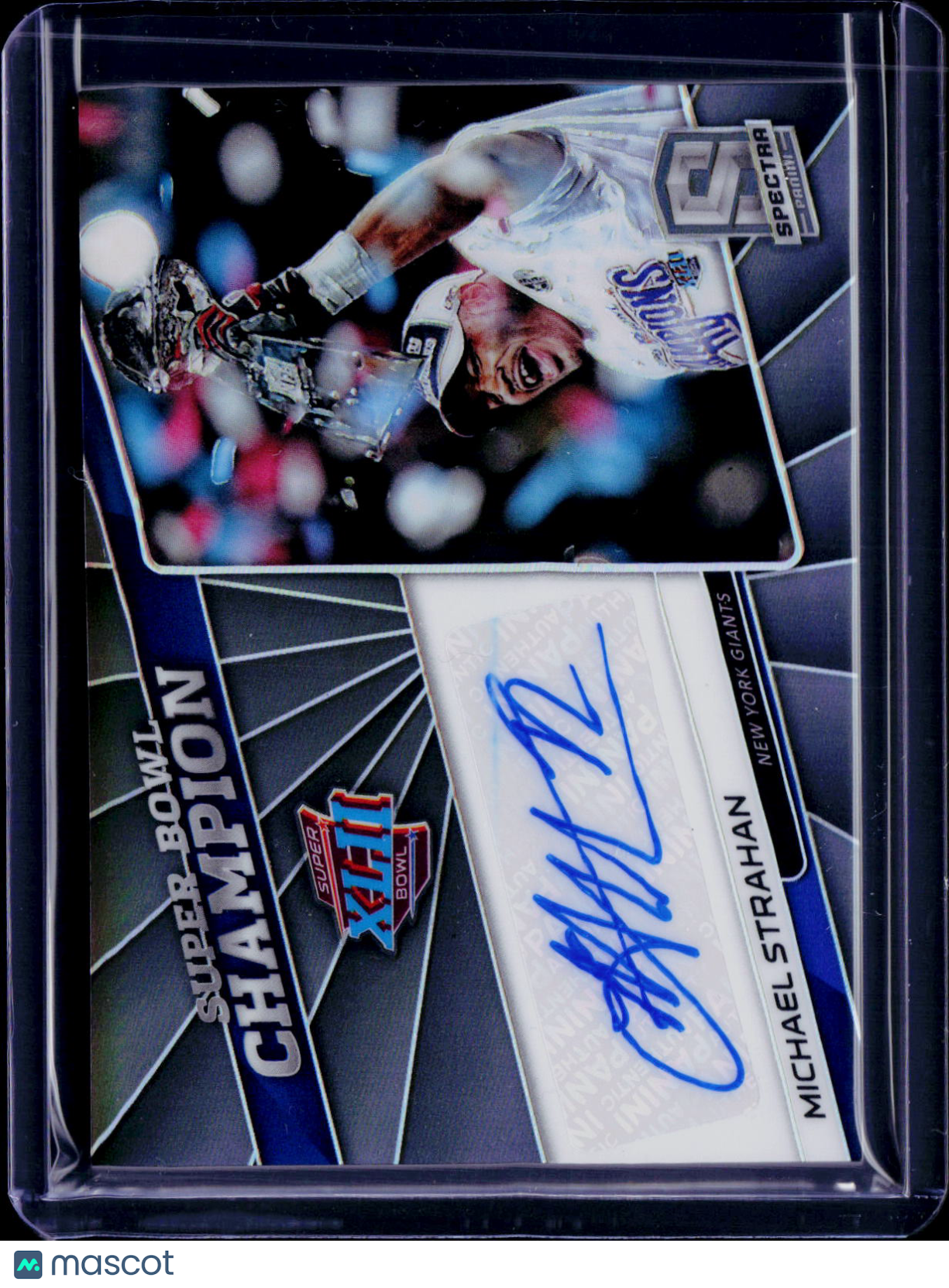 2019 Spectra Michael Strahan Super Bowl Champions Autograph /25