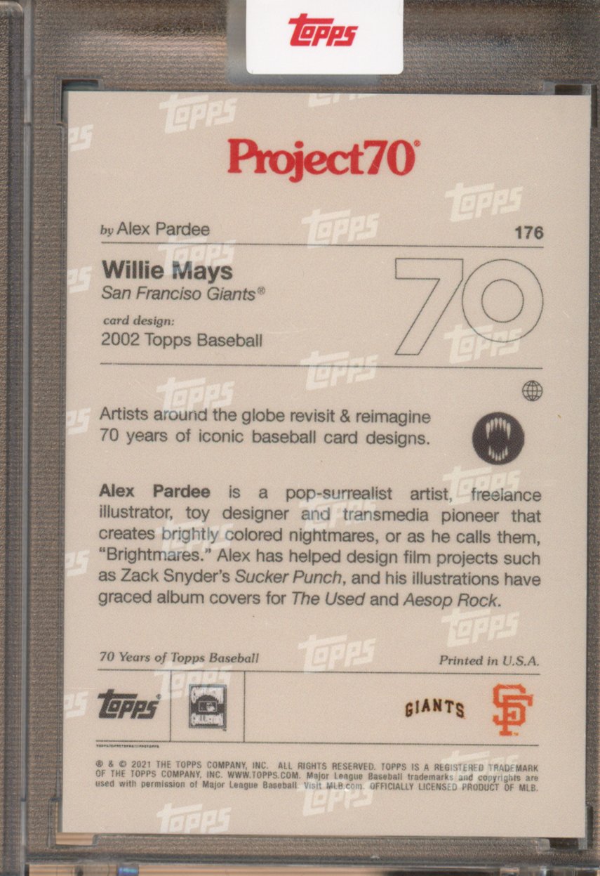 2021 Topps Project 70 Willie Mays Alex Pardee 176