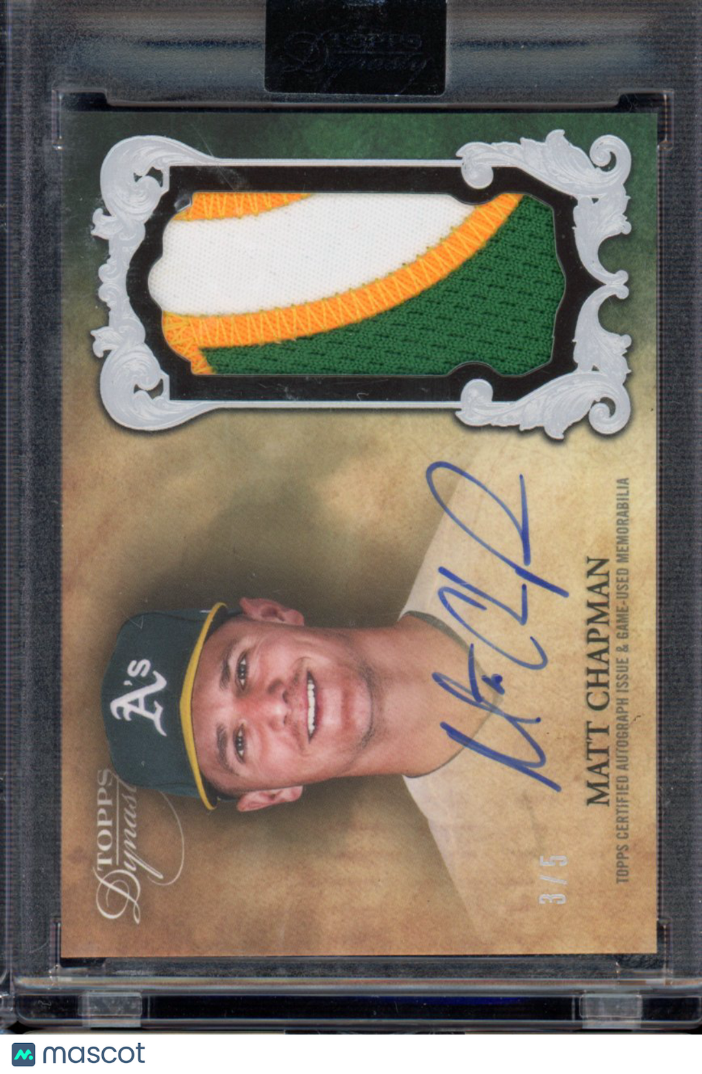 2021 Dynasty Matt Chapman Dynamic Duo Patch Auto 3/5