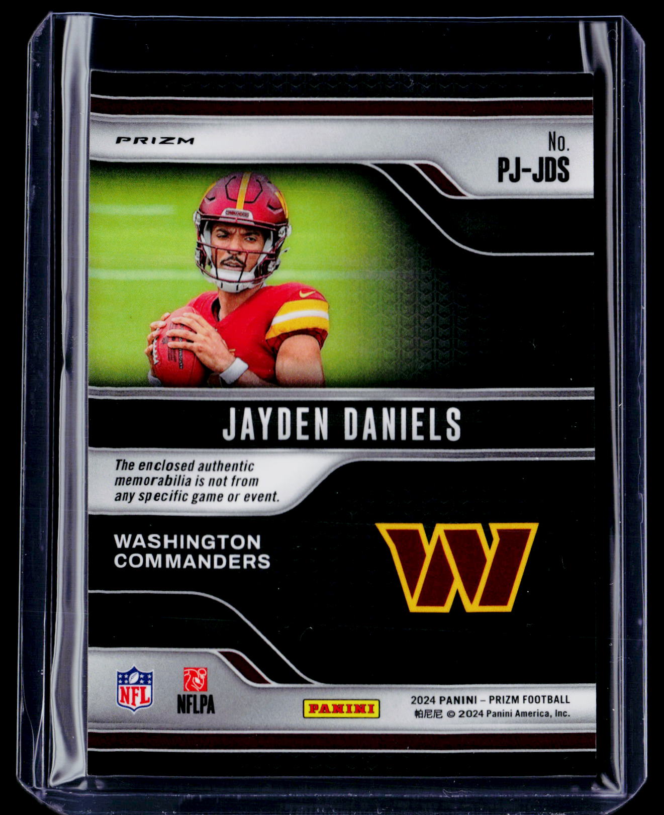 2024 Prizm Jayden Daniels Rookie Silver Patch RC