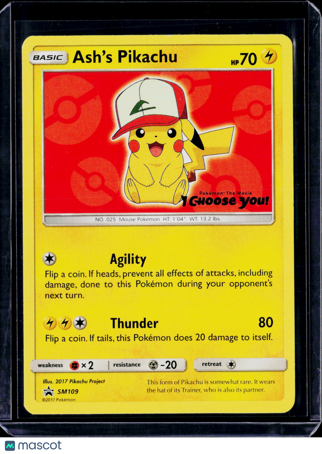 Ash's Pikachu Promo SM109